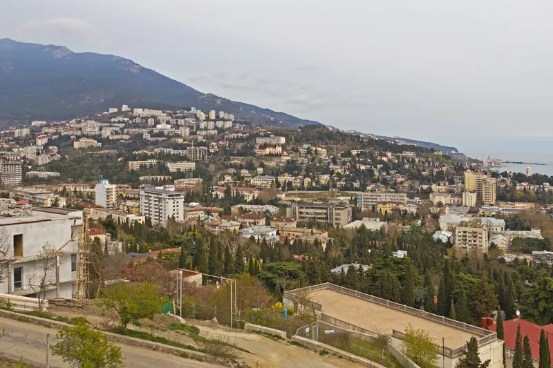 Ялта с канатной дороги, Южный берег Крыма